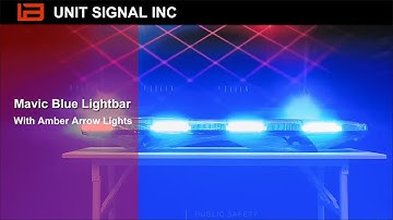 Mavic lightbar blue color with amber arrow in the rear