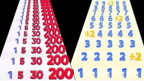 Best Satisfying Math gameplay - Merge Number Plus and Run Vs Numbers Run