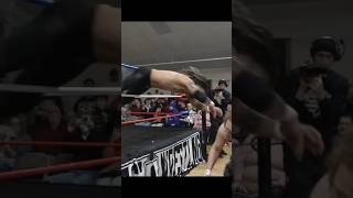 Dive goes horribly wrong! #steelchair #prowrestling