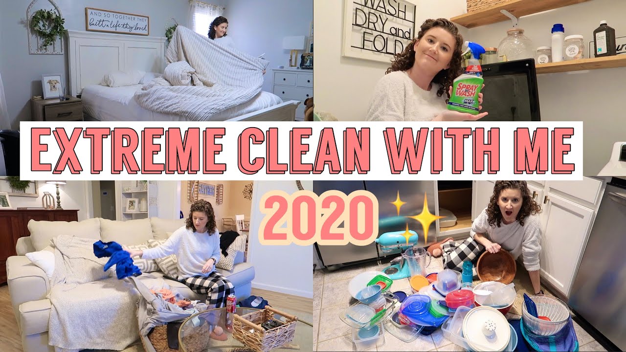 ULTIMATE CLEAN WITH ME 2020 // EXTREME CLEANING MOTIVATION // ALL DAY ...