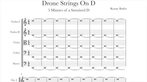 Drone Strings On D - Intonation for Violin, Viola & Cello