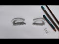 How To Draw Closed Eyes For Beginners | Easy Sketch Tutorial | Arts By Ashi