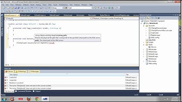 File Uploading and save it in a folder in ASP.NET using C#, File uploading and saving.