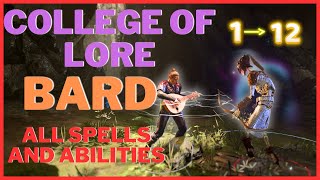 College of Lore Bard - All Spells And Abilities - Baldur's Gate 3 Subclass Guide