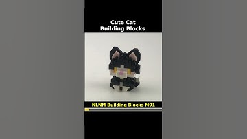 Cute Zoo - Cat M91 Mini Blocks Preview #lego #brick #miniblock #nanoblock #block