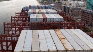 On board the Majestic Maersk (400m) World´s largest ship 25.09.2013