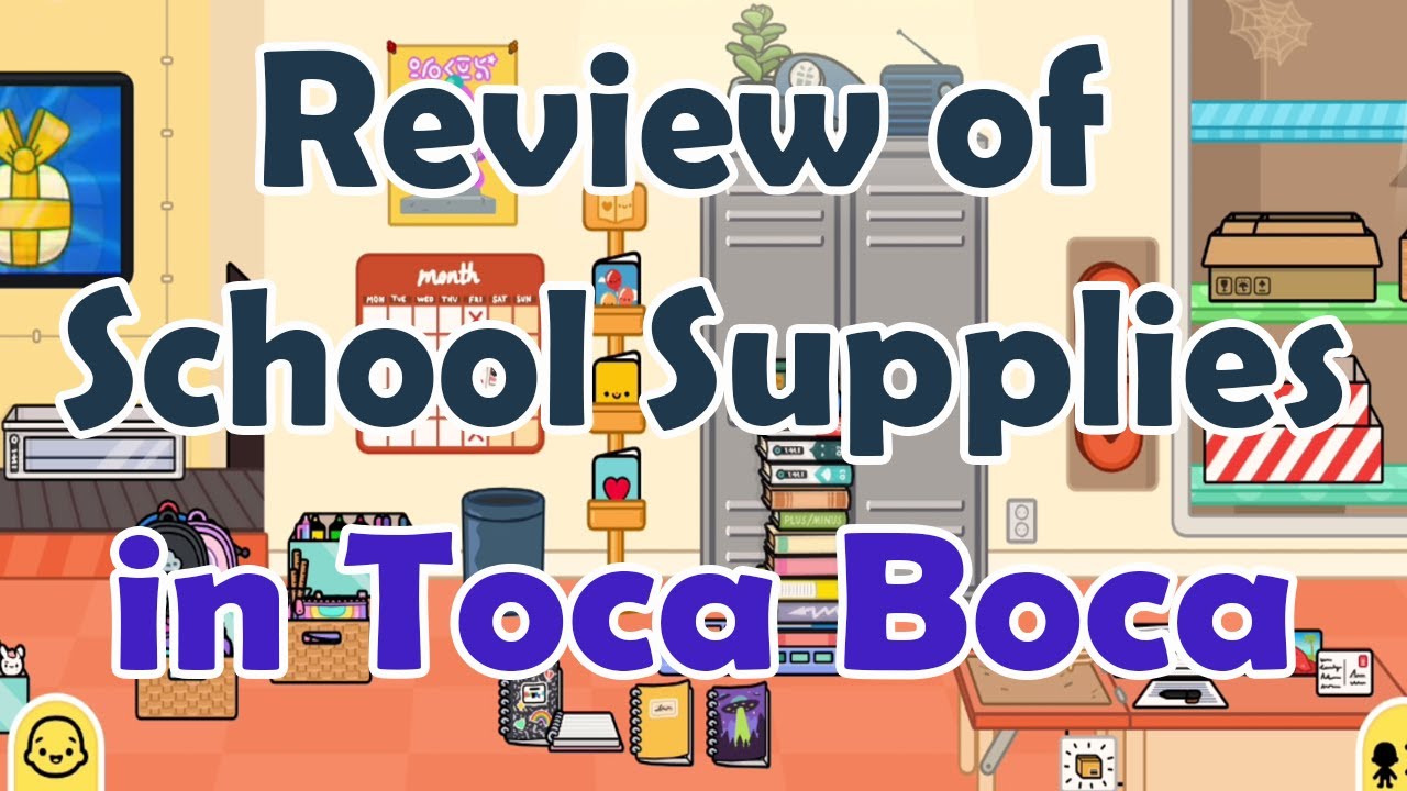 School Supplies in Toca Boca 📚📓 ️🤔 YouTube