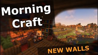 New Walls  [MorningCraft] #minecraft #morning#build#timelapse#show#relaxing#walls#canals#new