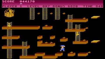 Atari 8-Bit Game Play, Chuckie Egg