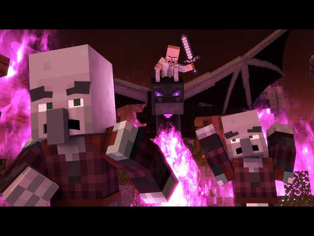 Villagers vs Pillagers Life | Minecraft Animation (Part IV) class=