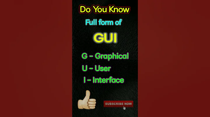 #gui 🔥 #guifullform 🔥 What is the full form of GUI 🔥 #computerconnection 🔥 #fullform 🔥 #viralshorts