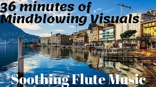 35 minutes of Mesmerizing Visuals| Meditation Flute Music in Background