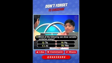 Periodic Table || IIT&JEE Questions NO 08 || IX Class