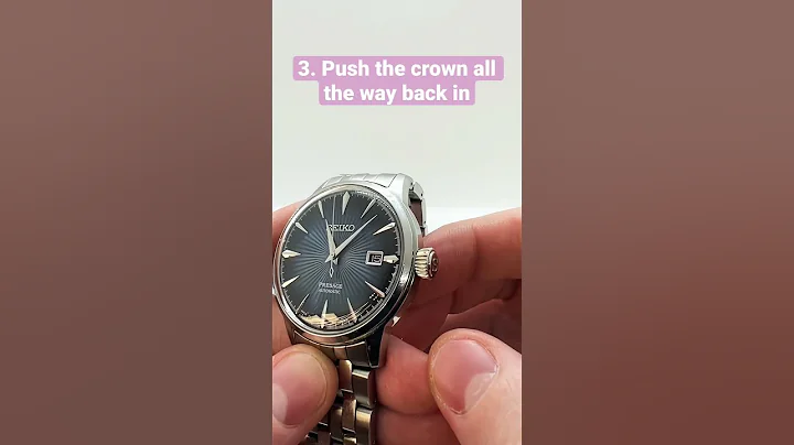 How to wind a Seiko Automatic Mechanical Watch