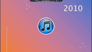 Evolution of iTunes logo (2001 - 2015)
