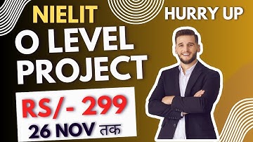 O Level Project Submission Special Offer till 26 Nov 2025 || Just Only Rs/- 299 wtsp :- 8505848968