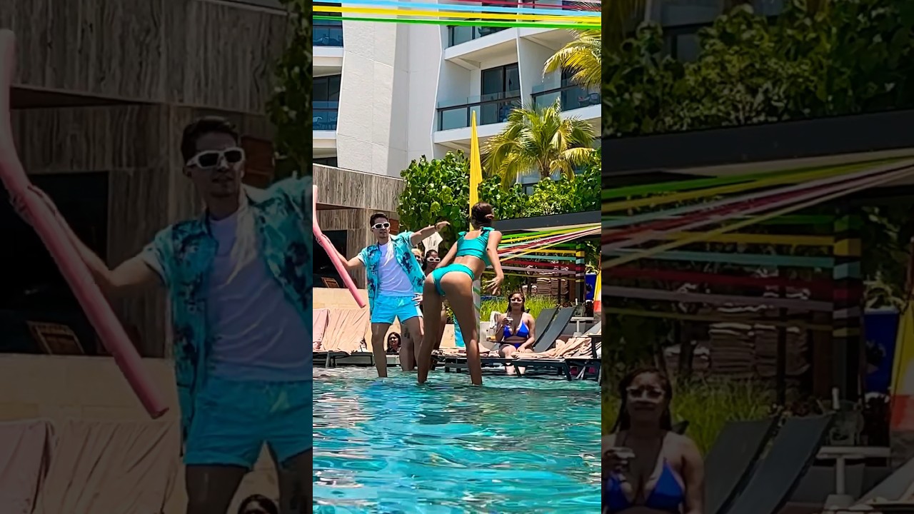 Pool party fun, beautiful latin dance - Please subscribe for more scenic and travel adventures