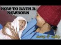 Newborn baby को कैसे नहेलती हूँ में नानी के जाने के बाद | easily &amp; safely | bath a newborn baby