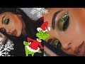 THE GRINCH INSPIRED HOLIDAY MAKEUP | JINGLE BELLE CHRISTMAS