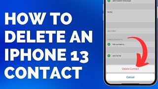 How to Delete an iPhone 13 Contact - Step by Step Tutorial Profile