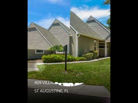 409 Villages Dr St, Augustine, FL home video tour