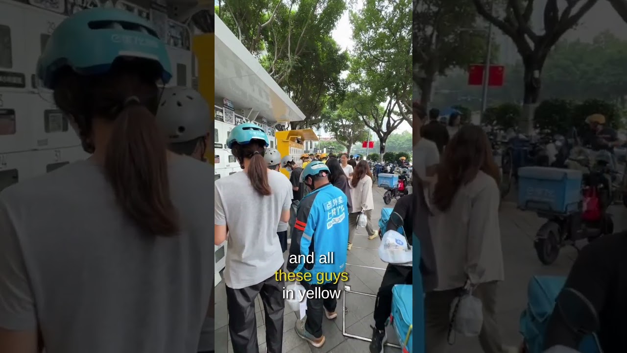 Food delivery in china.