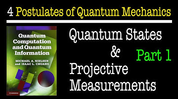 The 4 Postulates of Quantum Mechanics (part 1) | Nielsen & Chuang(Quantum Computation & Information)