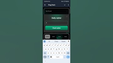 Frog farm 🐸🐸🐸 daily cipher code today 24 December