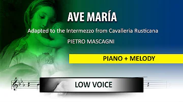 Ave Maria / Instrumental / Pietro Mascagni / Low Voice