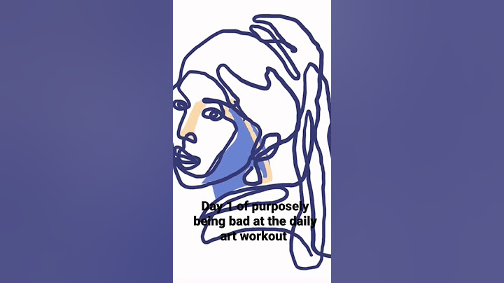This is day, one of purposely being bad at the art workout apps ￼ lesson of the day!