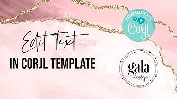 How to Edit Text in Corjl Template