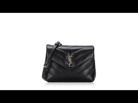 Saint Laurent Matelasse Y Loulou Toy Crossbody Black