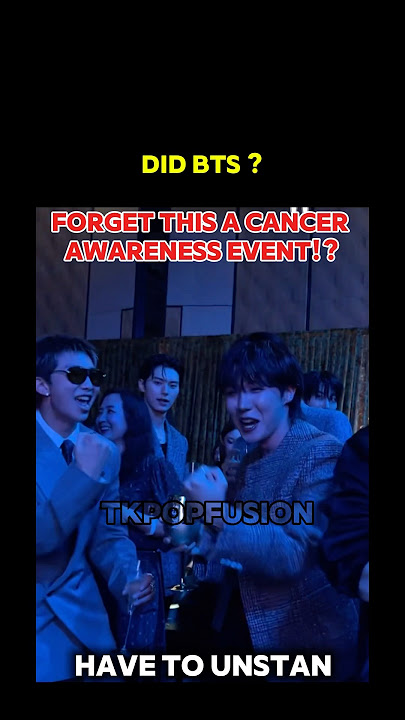 Did bts forget this was a Breast Cancer awareness event ? #kpop #bts #breastcancer