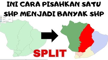 CARA SPLIT ATAU MEMISAHKAN SHP DI ARCGIS