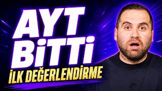 AYT 2026 İLK DEĞERLENDİRME-CEVAPLAR