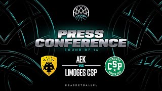 AEK v Limoges CSP - Press Conference