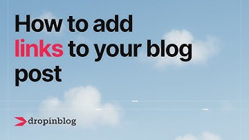 How to add links to your blog posts with DropInBlog