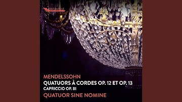 String Quartet No. 1 in E-Flat Major, Op. 12, MWV R25: II. Canzonetta - Allegretto - Più mosso