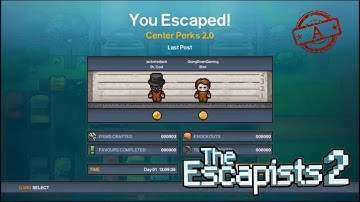 CENTER PERKS 2.0 "Last Post" DAY 1 ESCAPE - The Escapists 2 #3