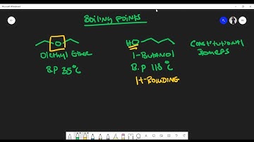 Diethyl Ether Vs 1-Butanol Boiling Points (Why 1-Butanol Has A Higher BP?)