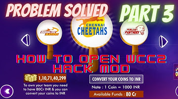 HOW TO OPEN WCC2 HACK MOD APK IN TAMIL  | PROBLEM SOLVED |   #wcc2 #wcc2unlocknplauction #wcc3