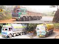 Ghat road : Trucks driving on ghat road turnings 4k video | Crazy Truckwala