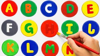 A B C Alfabet Learning & Colouring ||With Rayms ||#abcarthubsikhoorsikhao #kidslearning #abcrheyms