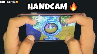 iPhone SE Handcam in New Update🔥 / HDR + 60 fps + Full Gyroscope / 4 Finger Claw / Squad Pubg