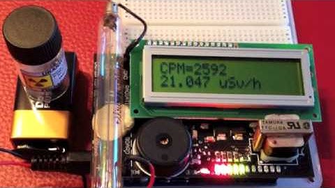 First tests with my pitchblende sample