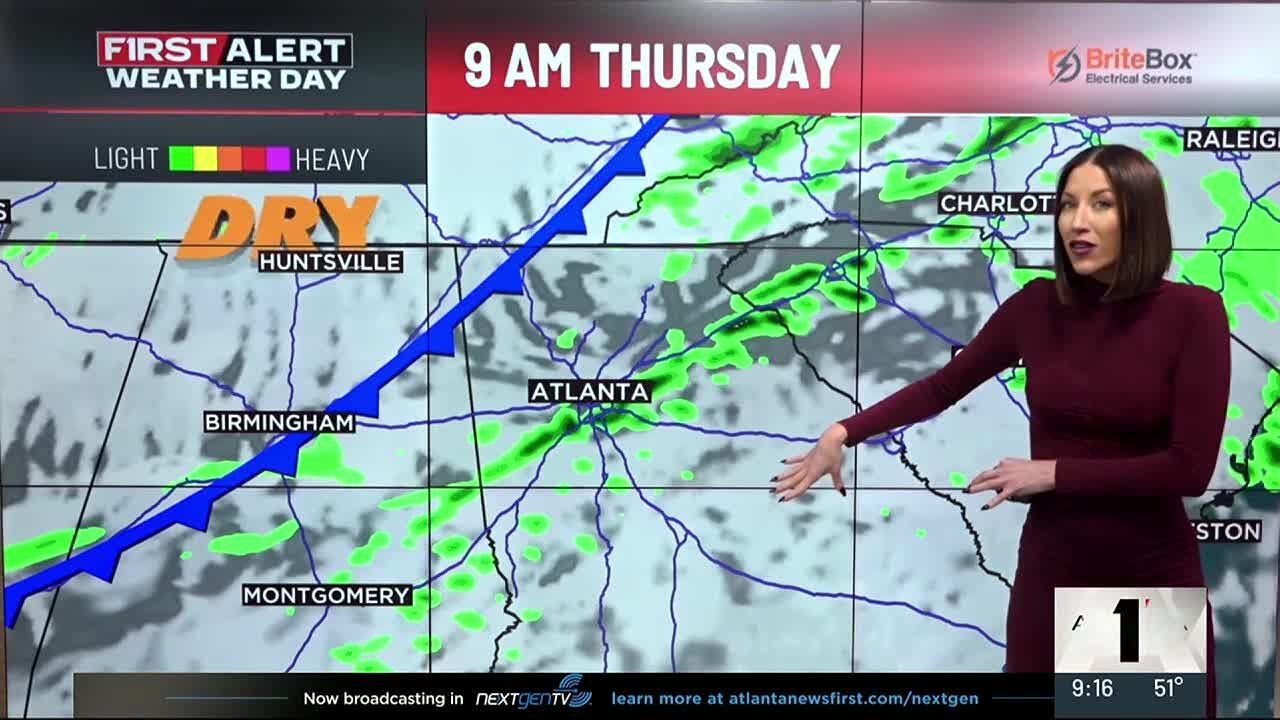 First Alert Forecast: Spotty Showers Thanksgiving Morning Followed by ...