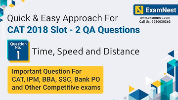 CAT 2018 Slot 2 QA Question Solution By Ajay Sharma | Question - 1 Time, Speed and Distance