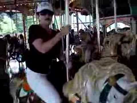 Terry on the Hershey Park Carousel