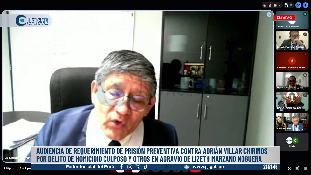 🔴#EnVivo | REQUERIMIENTO DE PRISIÓN PREVENTIVA CONTRA ADRIÁN VILLAR CHIRINOS