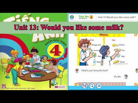 Tiếng Anh lớp 4 | Unit 13: Would you like some milk?||hướng dẫn sử dụng trọn bộ sách mềm